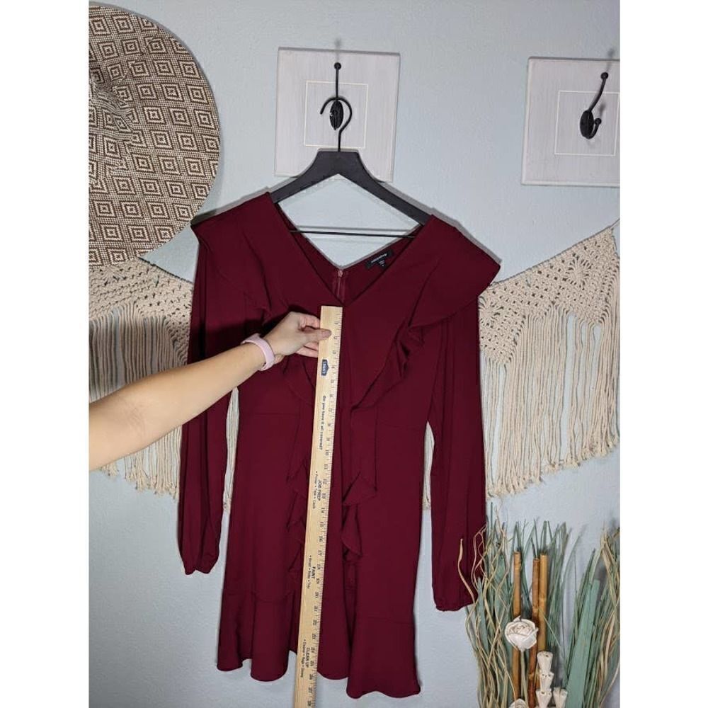Mittoshop Ruffle Maroon Dress - Picture 5 of 16